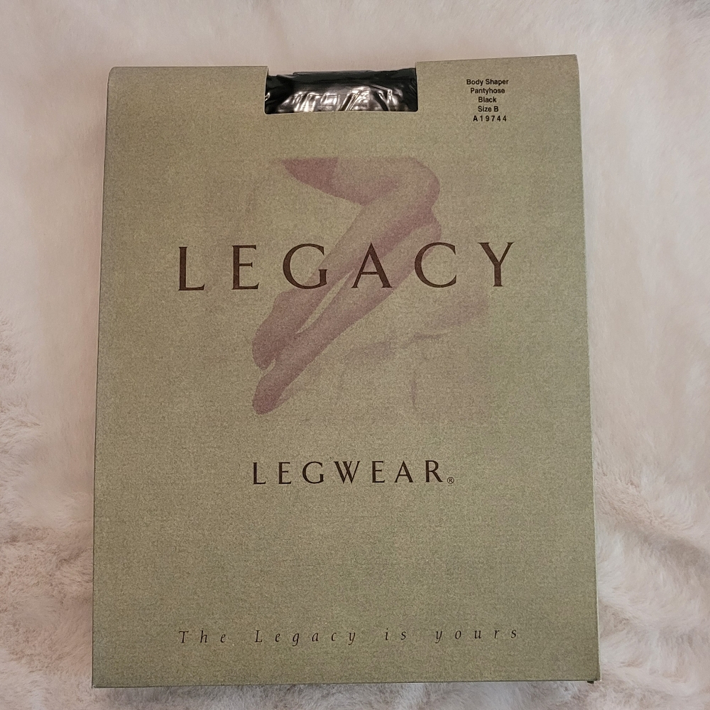Legacy Legwear Body Shaper Pantyhose Size B Color Black New In Box